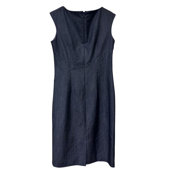 Calvin Klein Size 4 Gray Sleeveless Knee Length Sheath Dress Workwear Classic - Picture 2 of 12